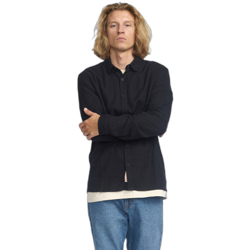 Kleidung Herren Langärmelige Hemden Revolution Chemise Loose Schwarz