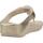 Schuhe Damen Zehensandalen FitFlop FINO BEADIE BUTTON Gold