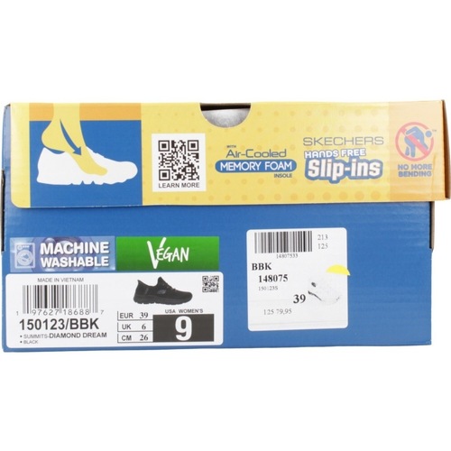 Skechers SLIP-INS  SUMMITS - DIAMOND DREAM Schwarz