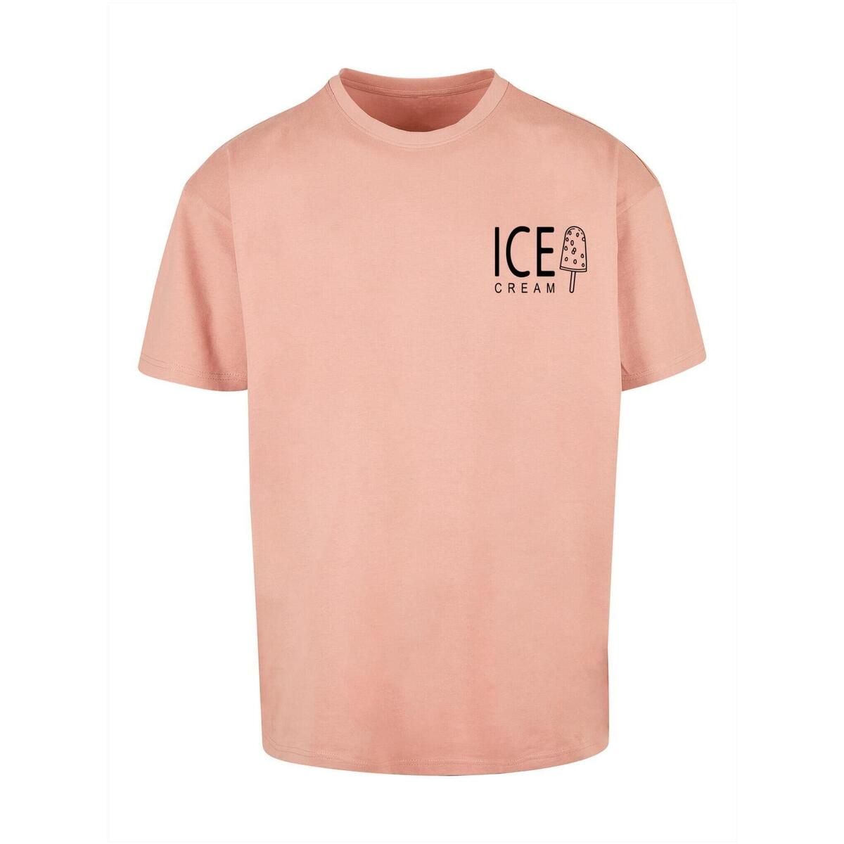 Kleidung Herren T-Shirts Merchcode T-shirt oversize  Ice Cream Rosa