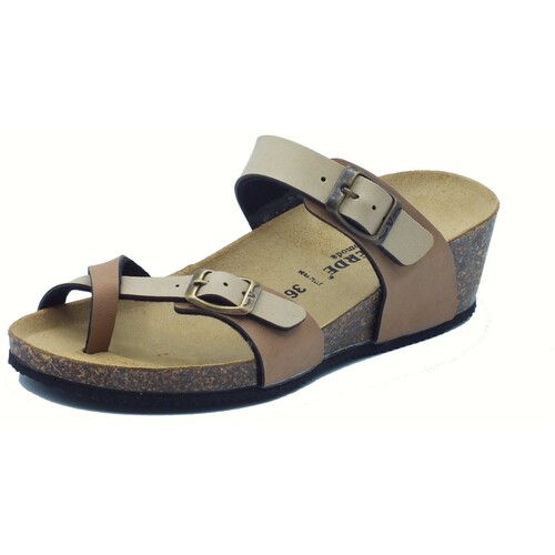 Schuhe Damen Zehensandalen Valleverde VG1395P Braun