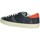 Schuhe Herren Sneaker High Date M411-HL-VC-BL Blau