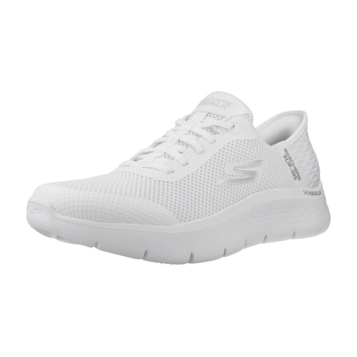 Schuhe Damen Sneaker Skechers SLIP-INS  GO WALK FLEX Weiss