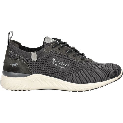 Schuhe Herren Sneaker Low Mustang Sneaker Grau