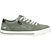 Schuhe Herren Sneaker Low Mustang Sneaker Grün