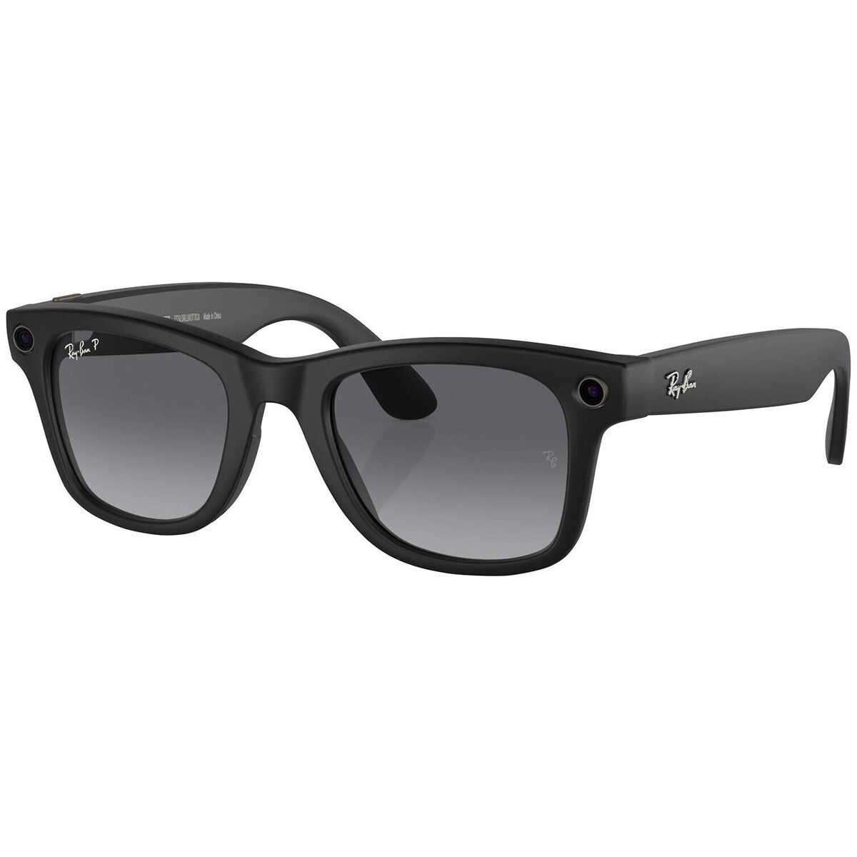 Uhren & Schmuck Herren Sonnenbrillen Ray-ban Polarisierte Meta Wayfarer-Sonnenbrille Schwarz