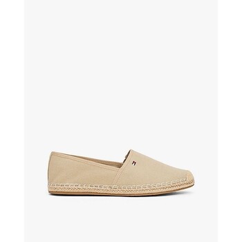 Schuhe Damen Leinen-Pantoletten mit gefloch Tommy Hilfiger FW0FW08541 Beige