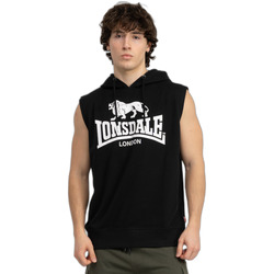 Kleidung Herren Sweatshirts Lonsdale Sweatshirt à capuche sans manches  Regular Fit Bignor Schwarz