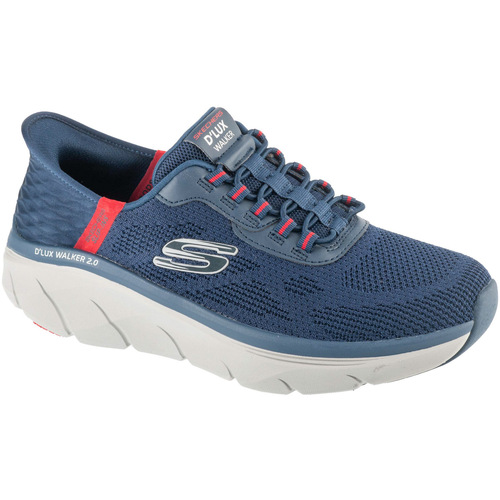 Schuhe Herren Sneaker Low Skechers Slip-ins: D'Lux Walker 2.0 - Rezinate Blau