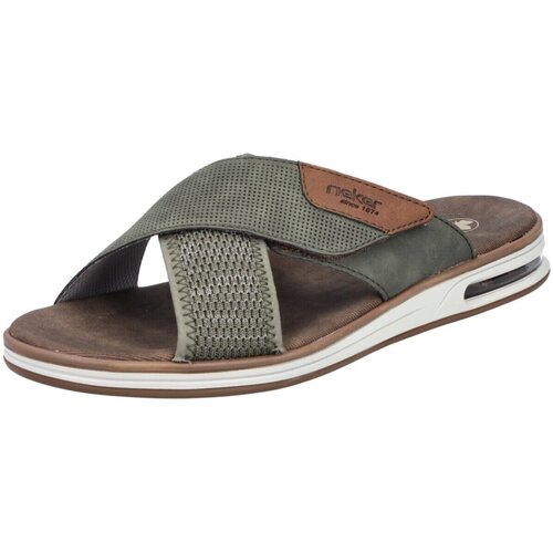 Schuhe Herren Pantoletten / Clogs Rieker Offene FSK Sandalen 29083-52 Grün