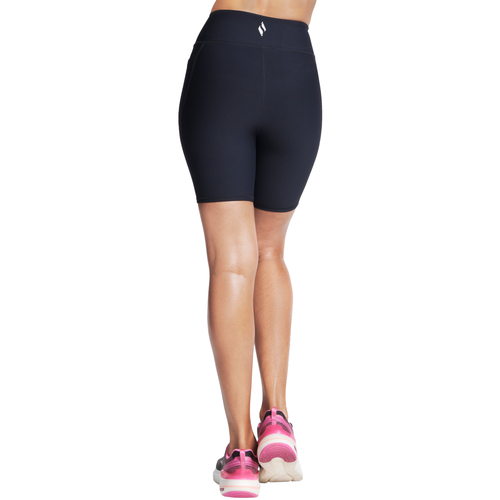 Skechers Go Flex Rib High Waisted 8 Inch Bike Short Schwarz