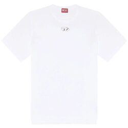 Kleidung Herren T-Shirts & Poloshirts Diesel A17880 0CLBR T-ADJUST-OD-100 WHITE Weiss
