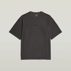 Kleidung Herren T-Shirts & Poloshirts G-Star Raw D24780-C756 OVERDYES CENTER-B564 BLACK Schwarz