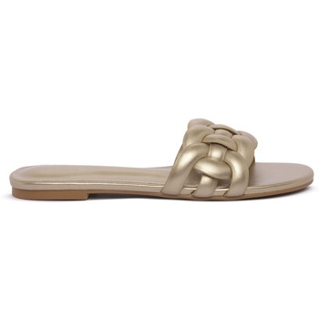 Schuhe Damen Pantoffel Keys MALIBU GOLD Beige