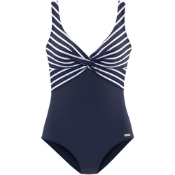 Kleidung Damen Badeanzug Lascana Einteiliger Badeanzug Cerina Blau