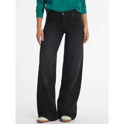 Kleidung Damen Jeans Guess W4BA0Y D5E83 WIDE LEG-GJUV Schwarz