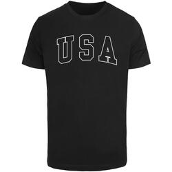 Kleidung Herren T-Shirts Mister Tee T-shirt  USA Wording Schwarz