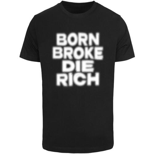 Kleidung Herren T-Shirts Mister Tee T-shirt  Born And Die Schwarz