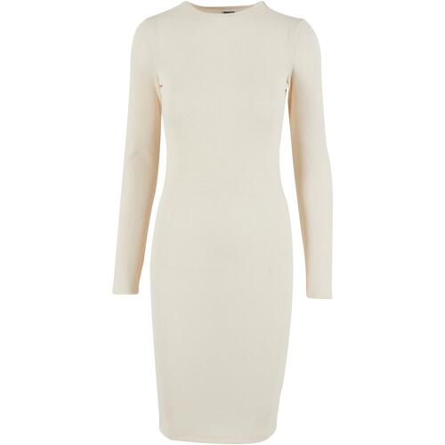 Kleidung Damen Kleider Urban Classics Robe moulante femme  Rib Weiss