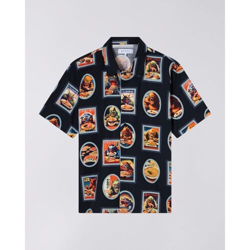 Kleidung Herren Langärmelige Hemden Edwin I034970.08.67 HARA HACHI-MULTICOLOR Schwarz