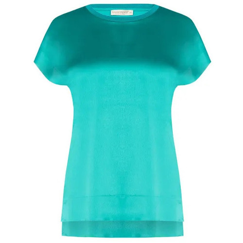 Kleidung Damen T-Shirts & Poloshirts Rinascimento CFC0117724003 Pfauengrün