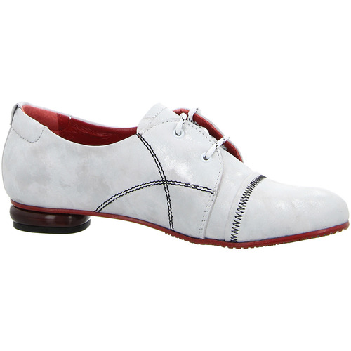 Simen Schnuerschuhe 7500A SILBERN/ROT Weiss