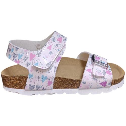 Schuhe Mädchen Sandalen / Sandaletten Grunland 1127 Weiss