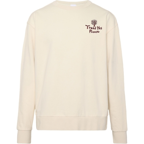 Kleidung Sweatshirts Knowledge Cotton Apparel Sweatshirt ample  camp print Weiss