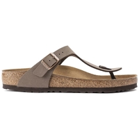 Schuhe Damen Sandalen / Sandaletten BIRKENSTOCK Gizeh Nobuck Birko-Flor Regular - Mocca Braun