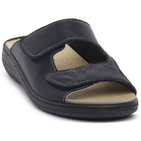 Schuhe Damen Pantoffel Emanuela 3502 BLU Blau