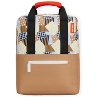 Taschen Kinder Rucksäcke Hello Hossy Patchwork Kids Backpack - Brown Multicolor