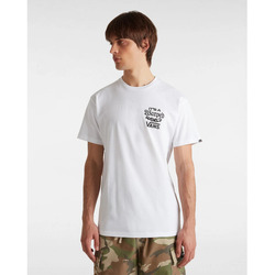 Kleidung Herren T-Shirts & Poloshirts Vans VN000M5E WARPED WORLD-WHT1 WHITE Weiss