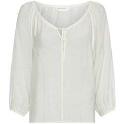 Kleidung Damen Tops / Blusen Moss Copenhagen Blouse 3/4 femme  Aideen Weiss