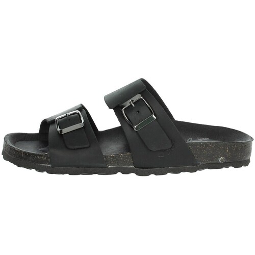 Schuhe Damen Pantoletten Free Life 1778CN Schwarz
