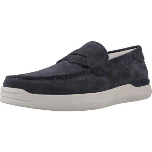 Schuhe Herren Slipper Stonefly CUSTER 14 VELOUR Blau