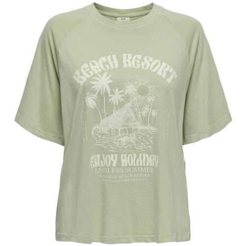 Kleidung Damen T-Shirts & Poloshirts JDY 15345724-SMO Grün
