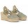 Schuhe Damen Leinen-Pantoletten mit gefloch Vidorreta  Grün