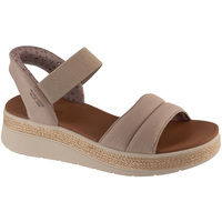 Schuhe Damen Sportliche Sandalen Skechers Slip-Ins: BOBS Sun Ray Beige