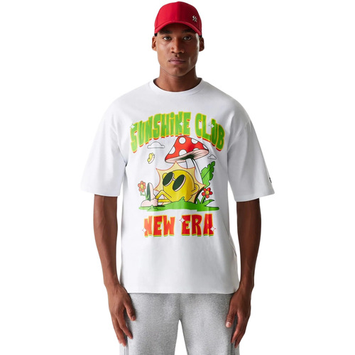 Kleidung T-Shirts New-Era T-shirt oversize  Outdoor Graphic Weiss
