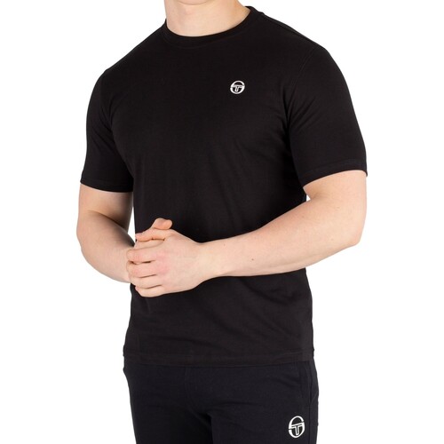 Kleidung Herren T-Shirts Sergio Tacchini Daiocco T-Shirt Schwarz