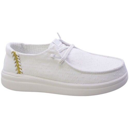 Schuhe Damen Slipper HEYDUDE 93119 Weiss