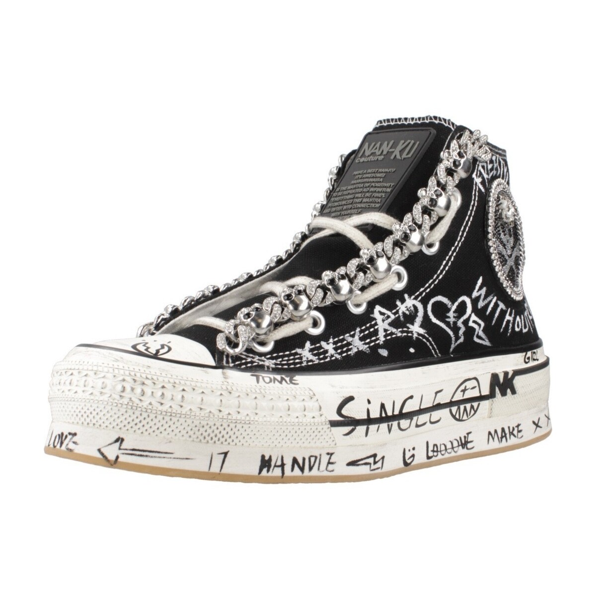 Schuhe Damen Sneaker Nan-Ku DSA06 Schwarz