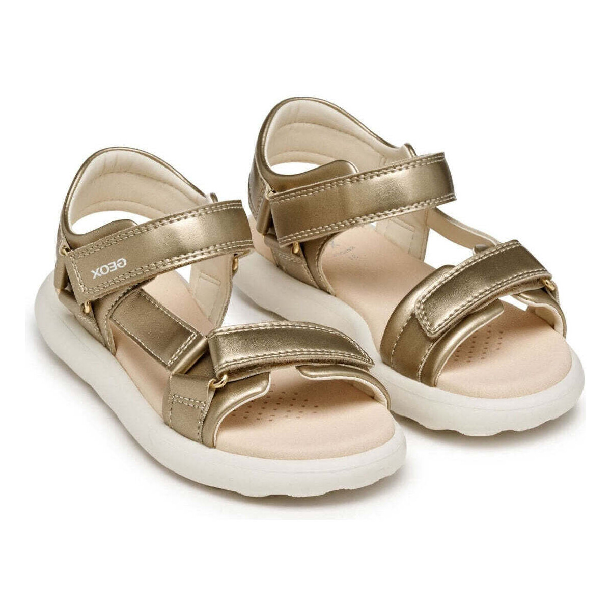 Schuhe Mädchen Sportliche Sandalen Geox  Gold