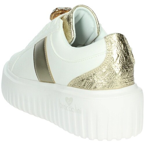 Schuhe Damen Sneaker High Braccialini BA126 Weiss