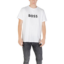 Kleidung Herren Langärmelige Polohemden BOSS 10249533 50491706 Weiss