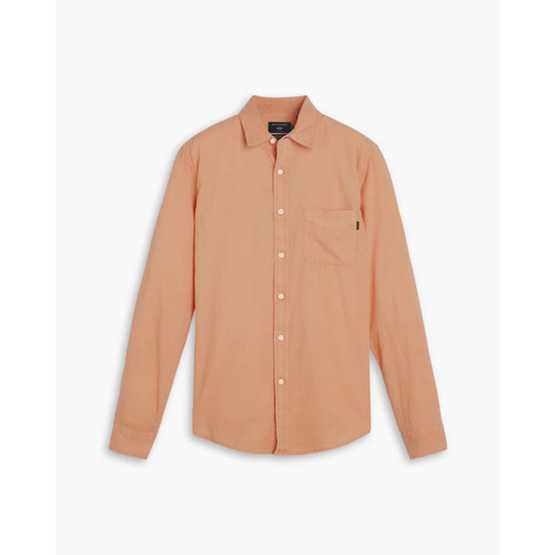 Kleidung Herren Langärmelige Hemden Dockers Chemise slim  Original Orange