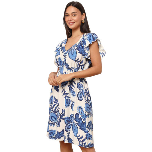 Kleidung Damen Kleider La Modeuse 75349_P178052 Blau