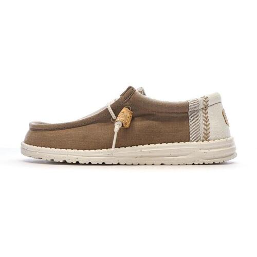 Schuhe Herren Sneaker Low HEYDUDE HD-40015 Braun