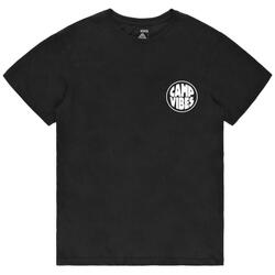 Kleidung T-Shirts Poler T-shirt  Camp Vibes Circle Schwarz
