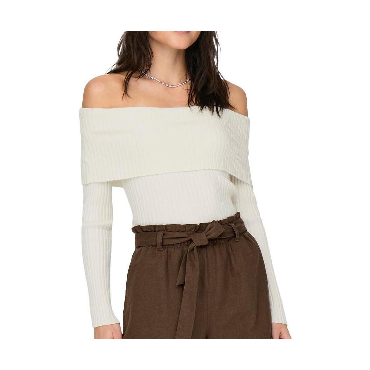 Kleidung Damen Pullover JDY 15336133 Weiss